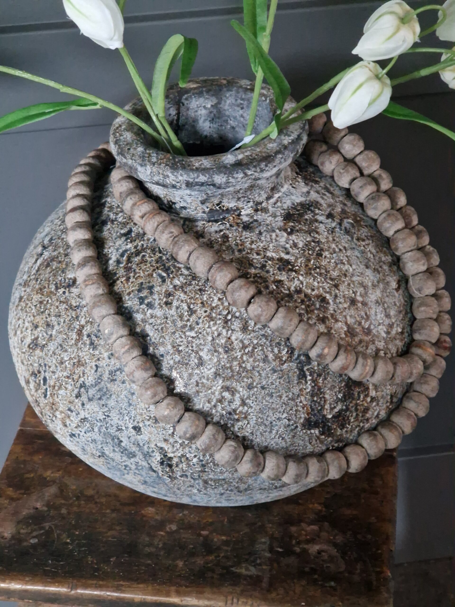 ronde pot met smalle hals - Deco & Corten