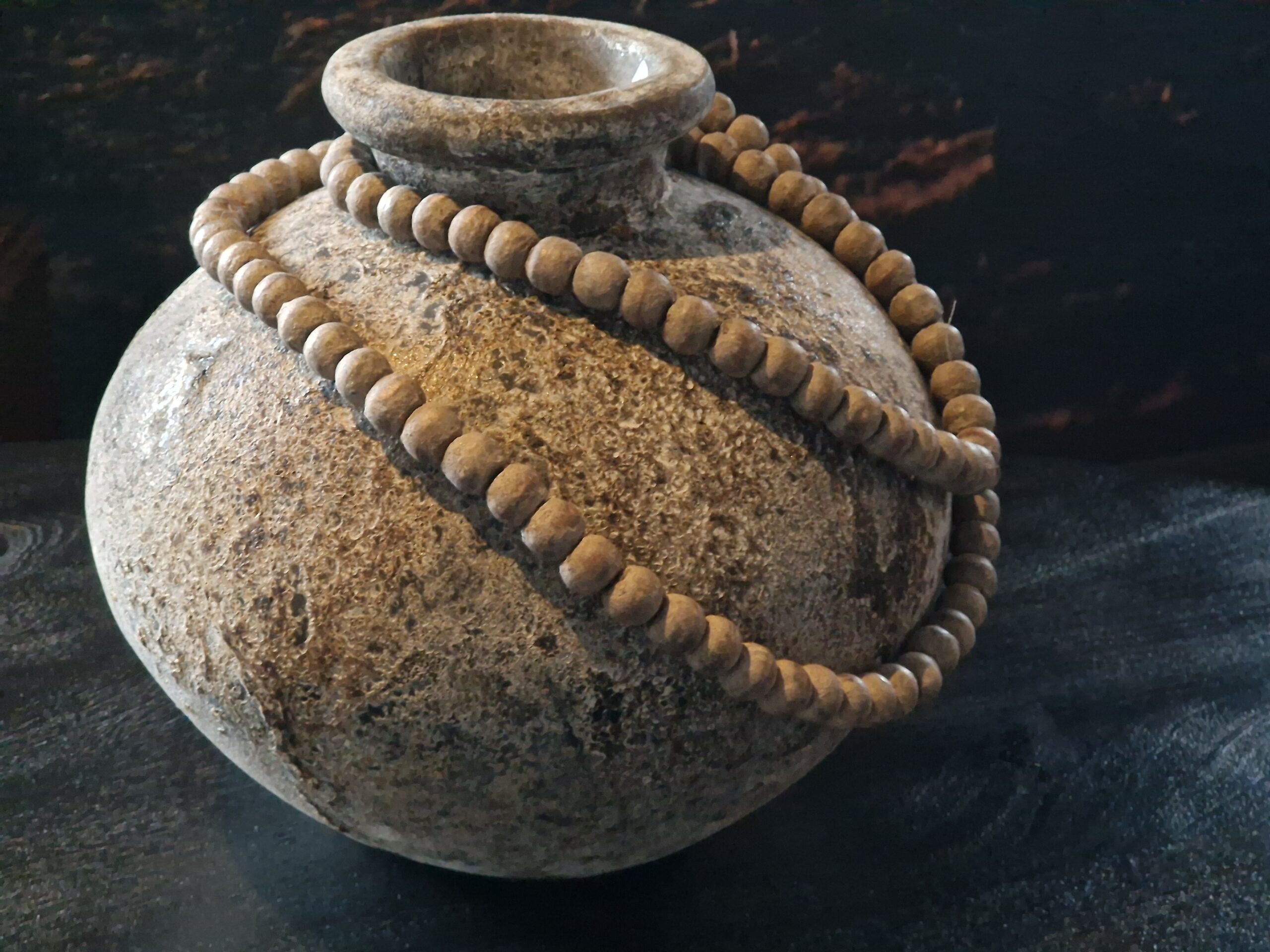 ronde pot met smalle hals - Deco & Corten